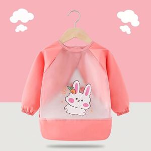 Nuevos overoles de EVA de manga larga para bebés y niños, impermeables, baberos para comer con cierre de botón a presión - Product Image 6