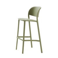 Tabouret de bar empilable en plastique, style nordique moderne et minimaliste, dossier haut, pour café, restaurant, balcon, mobilier de bar, garantie 2 ans