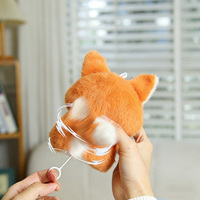 Porte-clés personnalisé UYEAH en peluche douce de 10 cm en coton, renard mignon à suspendre pour sac d'école, poupée personnalisable avec vêtements.