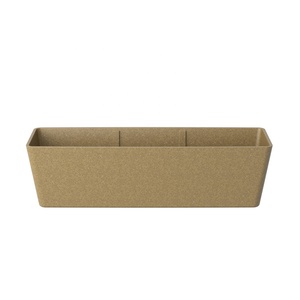 Pioneera-Macetas biodegradadas ecológicas de Fibra vegetal de 42cm, maceta de riel para balcón, caja de ventana decorativa - Product Image 1