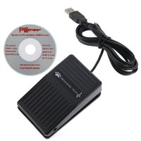 Adaptateur de clavier à pédale USB professionnel pour jeux sur ordinateur