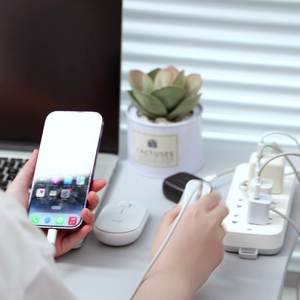 Soket lilitan penyimpanan portabel bulat, colokan pull-out, soket kabel ekstensi Strip daya dengan <span class=keywords><strong>3</strong></span> kabel USB, rumah pintar - Product Image 2