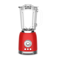 Mélangeur de comptoir en acier inoxydable 600W/800W avec pot en verre de 1,5 L et 6 lames Stepless Speed German Language Smoothie Maker