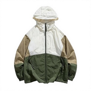 Wholesale Autumn Sporty Unisex Thin <b>Long</b> Sleeve Waterproof Eco-Friendly Garment Dyed Quick-Dry Windproof Zipper Hooded Varsity - Product Image 3