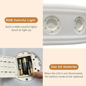 ชุดชิงช้าสำหรับเด็กพร้อมไฟ LED และสนามเด็กเล่นพร้อมที่นั่งพลาสติกเปลี่ยนสีได้ - Product Image 4