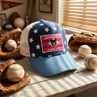 Casquettes de baseball trucker personnalisées à 6 panneaux, casquettes en maille tendance avec logo brodé pour activités de plein air, plage, hip-hop, décontractées, pêche