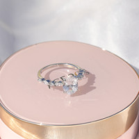Bague de fiançailles en argent sterling 925 OAHLAN, bijoux fins de luxe, diamant moissanite ovale de 3 carats pour femmes, mariage