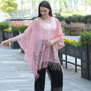 Hohle Spitzen-Strickjacke Schal Sonnenschutz-Schal Damen Formeller Kleidungs-Schal Schal - Product Image 6