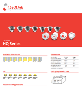 ขายร้อน LEDlink LL01AES-HQ40L06-M2 40 องศา PMMA TIR เลนส์ LED สำหรับ CREE XPE 3535 LED สปอตไลท์ - Product Image 2