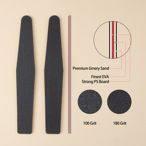 Dũ<span class=keywords><strong>a</strong></span> Móng Tay Giấy Nhám 80/100/180/240 Màu Đen <span class=keywords><strong>B</strong></span>án Sỉ Tùy Chỉnh Dũ<span class=keywords><strong>a</strong></span> Móng Tay In Logo Riêng Cho Tiệm Làm Móng - Product Image 4