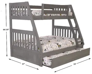 High Quality Wooden Bedroom Furniture Double Bunk Bed For Kids frames Customized Children Loft Bunk Bed