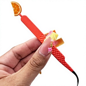Pinzas Profesionales para Pestañas con Punta/Extremo Plateado, Diseño de Acero Inoxidable Recubierto de Papel, Agarre de Diamante, Antiestáticas, de Precisión, Diferentes - Product Image 3