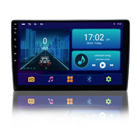 Lecteur DVD universel pour voiture Panneau d'autoradio Navigation GPS Lecteur multimédia Carplay 2din 4 Core 2 + 64g Android 13.0 Support 9"