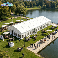 Tentes de réception en aluminium robustes et imperméables pour événements en plein air, pour 300, 500 ou 1000 personnes