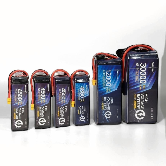 DUPU High Energy Density Semi-Solid State Battery 22.8V 6S 14S 53.2V 12S 45.6V 30000mah/40000mah for 15/18inch FPV Drone Battery