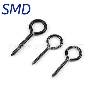 Anneau de levage en acier inoxydable SMD 304, vis autotaraudeuse noire avec boucle pour levage et traction, usage construction - Product Image 3