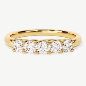 Custom Five Stone Stackable Diamond <b>Rings</b> 14k 18k Gold Halo <b>Ring</b> Lab Grown Diamond Jewelry <b>for</b> Women <b>Men</b> - Product Image 3