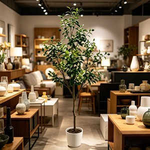 Planta Ornamental de Olivo en Maceta Realista, Árbol de Olivo Artificial en Maceta Blanca para Decoración del Hogar - Product Image 6
