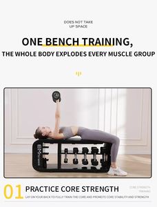 Vendita calda all'ingrosso multifunzionale panca Fitness fasce di resistenza allenamento con comodo stoccaggio - Product Image 3