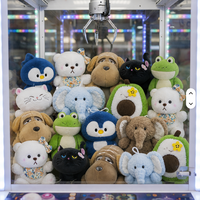 Vente en gros usine Nouveau jouet en peluche pour machine à grue de 7 pouces, poupée en peluche longue de 15/18 cm, jouet pour machine à griffes et machine à attraper