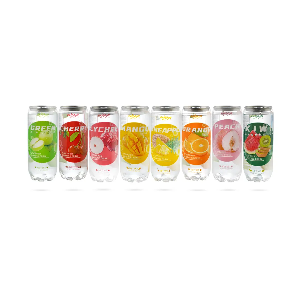 350ml Elisha beliebte multiply obst geschmack softdrink soda wasser