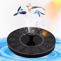 Mini pompe solaire de fontaine de bain d'oiseau avec 6 buses pompe à eau solaire pour étangs de jardin piscine aquarium extérieur et aquarium