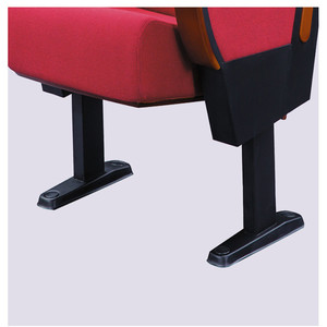 Silla de teatro Henmei HM-8810 de tela roja con pasamanos para auditorio, cine y sala de conferencias - Product Image 1