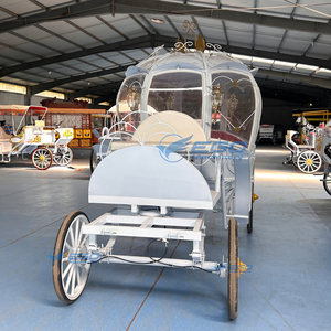 Professional Factory Customization Wedding Carriage for Unique Celebrations Whimsical <b>White</b> <b>Pumpkin</b> Carriage - Product Image 3