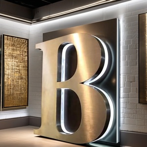 Letrero personalizado con logotipo de marca 3D, iluminación Led de acrílico completo, letrero iluminado, logotipo de empresa, letrero led personalizado para empresa comercial - Product Image 2