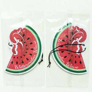 현대 인기 있는 디자인 자연 증발 오래 지속되는 향기 카우보이 모자 모양의 고객 로고 매달려 종이 자동차 공기 청정기 - Product Image 1