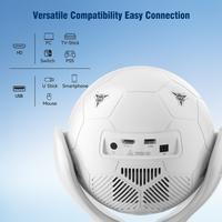 Projecteur intelligent 1080P pour Android 14, modèle HY320F, 500 ANSI, autofocus, Air Mouse, WiFi 6, BT5.4, home cinéma, portable, 8K