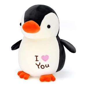 Bien cosido algodón relleno empalme colores lindo bordado realista <span class=keywords><strong>pingüino</strong></span> gordo dormir abrazando juguetes de peluche promocionales <span class=keywords><strong>pingüino</strong></span> - Product Image 1