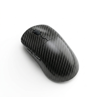 Mouse Gaming Nirkabel Serat Karbon Tri Mode 2.4G Bluetooth 5.2 Isi Ulang, Mouse Gaming Berkabel untuk Laptop