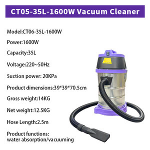 <span class=keywords><strong>Aspirateur</strong></span> eau et poussière grande capacité 1600W 35L pour lavage de voitures commerciaux et nettoyage industriel - Product Image 1