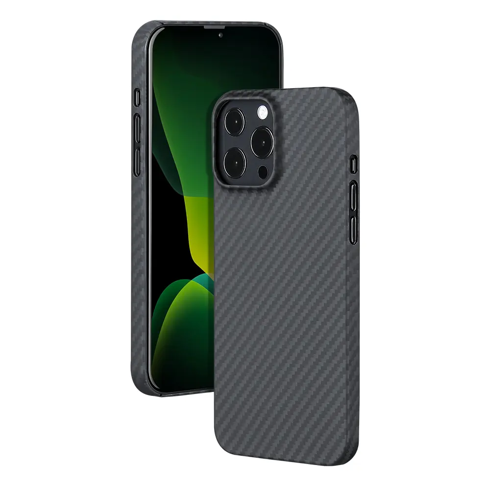 2022 For iPhone 13 Pro 12 Pro Max Slim Fit Ultra Thin Super Light Real Aramid Carbon Fiber Mobile Phone Case Aramid fiber Case