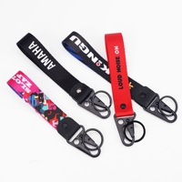 Porte-clés personnalisé pour moto, cordon en tissu, porte-clés de voiture, cordon personnalisé, porte-clés
