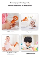 Giocattolo Musicale Portatile a Forma di Tre Pecore in ABS, Puzzle Educativo con Campanelli per la Curiosità e il Desiderio Esplorativo dei Bambini