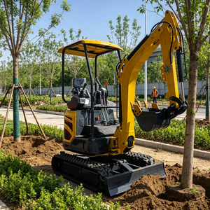 Free Shipping 1.5 Ton Crawler Mini Excavator for Engine Plc & Gear Core Components High Digging Power - Product Image 1