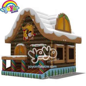 Combo Inflable de Lujo para Navidad de 16 pies: Casa y Árbol de Navidad, Decoración con Costuras Reforzadas y Material Antipinchazos para Reuniones en Parques - Product Image 3