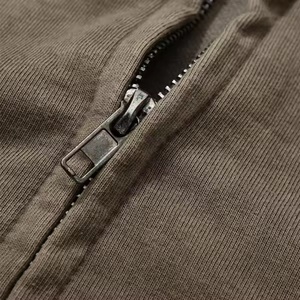 High Quality Heavyweight 500Gsm Oversized Hoodie Customized Digital Printed Acid Wash Aged Boxy Cropped Zipper Men's Hoodie - Product Image 3