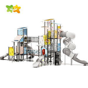 Serie geometrica HPL attrezzature da gioco all'aperto per bambini <span class=keywords><strong>parco</strong></span> giochi all'aperto scivolo - Product Image 1