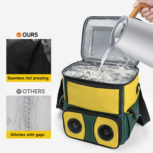 2025 Tốt Nhất Nhất Sản Phẩm Bán Chạy Trong Alibaba 2024 Tùy Chỉnh Cách Điện Ăn Trưa Mát Dã Ngoại Túi Với Pin Sạc Loa Túi - Product Image 4