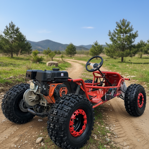 Nuevo Diseño de Karting Todoterreno con Pedales, Neumáticos Anchos de 8 Pulgadas, Capacidad de Carga de 200 kg, Motor de Gasolina de 212 cc y 4 Tiempos, Freno de Disco Hidráulico, Go <span class=keywords><strong>Kart</strong></span> <span class=keywords><strong>Cross</strong></span> para Adultos - Product Image 3