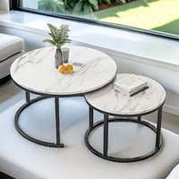 Table basse de salon moderne et compacte, multifonctionnelle, avec plateau extensible, design rond, meubles gain de place