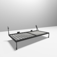Système d'armoires lits escamotables sur mesure pour économiser de l'espace lit escamotable horizontal avec pieds escamotables
