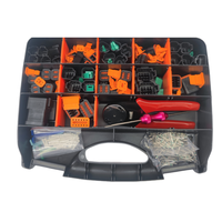 Kit de connecteurs automobiles étanches DT E005 série Deutsch 2-12 voies avec outils de sertissage professionnels et outils de démontage