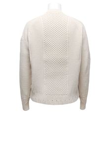 Pull en tricot à col rond pour femme, couleur unie, manches longues, style décontracté - Product Image 2