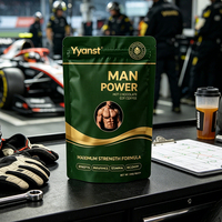 Chocolat chaud au café Force Maximale Premium pour Hommes 100g Sachet Doypack Vert Or pour l'Endurance, la Force et la Récupération OEM Marque Privée