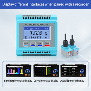 Industrial <strong>Ultrasonic</strong> Flow Meter for Water Treatment Oil Chemical Liquid High Accuracy with 4-20mA Output RS485 - Product Image 4