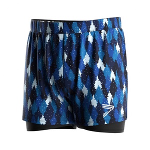 Short de bain athlétique 2-en-1 de luxe pour homme, style décontracté de plage, avec poches intégrées - Product Image 1